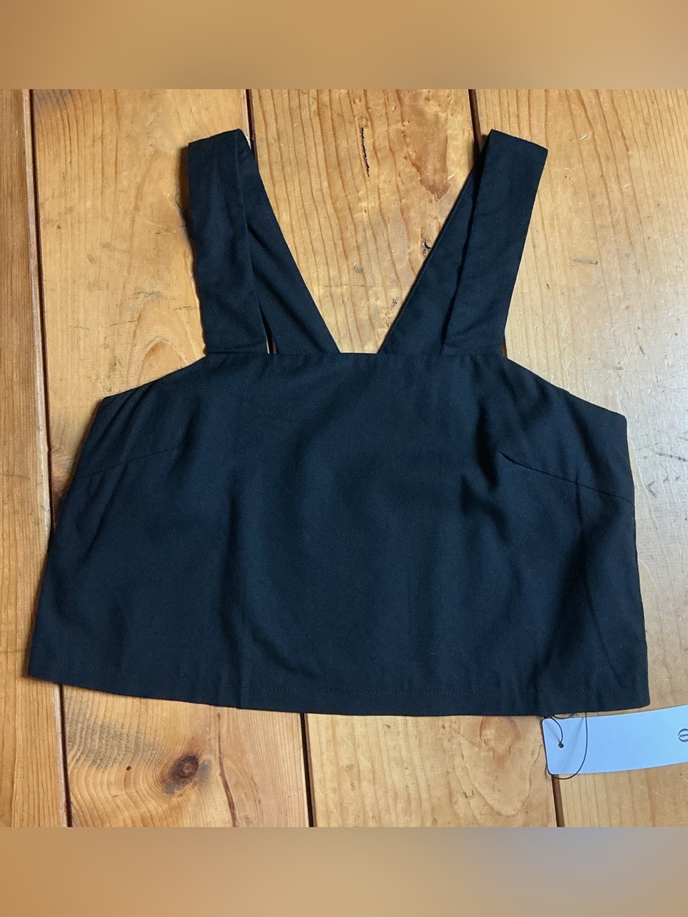 Black linen tank top | Size S